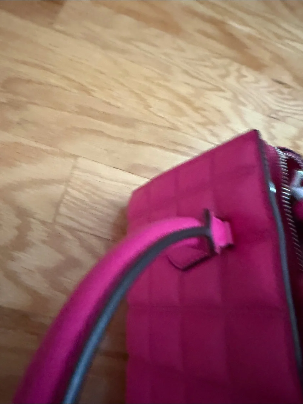 Michael Kors Quilted Satchel Handbag in Bright Fuchsia